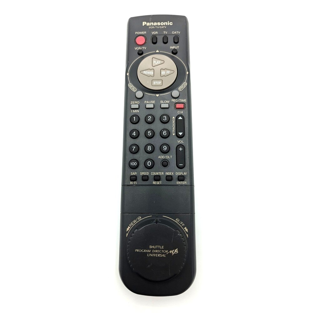 Panasonic VSQS1497 Remote Control VCR TV CATV Shuttle Program Director Universal